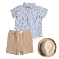 Tommy Bahama Polo Shirt and Short Set with Hat for Toddler Boys - B34