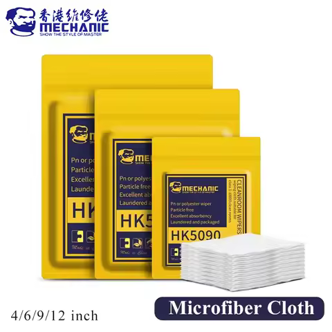 MECHANIC HK5090 Super Soft Cleanroom wiper cleaning Non Dust Cloth Dust Free Paper Clean LCD Repair 