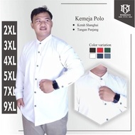 KEMEJA Latest long sleeve men's jumbo polo shirt xxl xxxl xxxxl 4xl 5xl 7xl 9xl
