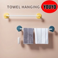Wall Mounted Towel Hanger Rack with Hook No Punching Dishcloth Rail Holder Toilet Kitchen Bathroom T