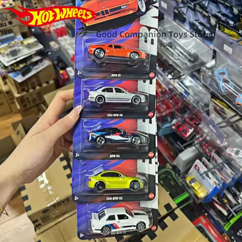 Genuine Hot Wheels Bmw Set 2025 Silver Series M1 M2 M3 M4 M5 1:64 Scale Die-Cast Model Vehicle Cars 