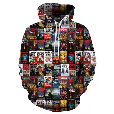 PLstar Cosmos Movies IT Stephen King 1990 Horror Movie Hoodie Casual Fashion hoodies Streetwear Cosp