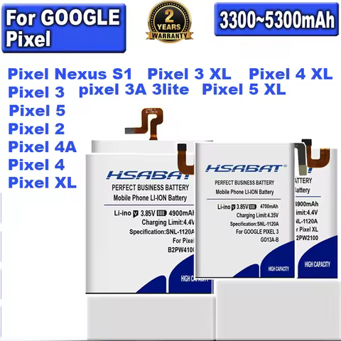 HSABAT BL-T35 G013A-B BG2W Battery for GOOGLE Pixel 3 Lite / 3 5 2 3 5 3A XL 4 4A 3A 2B 2XL 3XL 5XL 