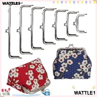 WTTLE Purse Clasp Frame, Bag Hardware Metal Purse Frame Kiss Clasp, Mini Vintage Purse Frame Bag Mak