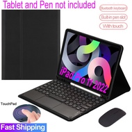 ✿Touch pad Keyboard Case For iPad Pro 11 2022 4th Generation Wireless Bluetooth Touchpad Keyboard Mouse Cover Casing Bui