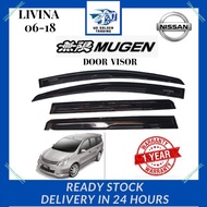 NISSAN GRAND LIVINA 2006-2018 MUGEN DOOR VISOR AIR PRESS SUN VISOR PROTECTION ACCESSORIES OEM QUALIT