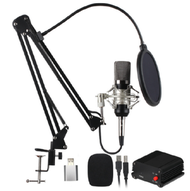 全城熱賣 - 家用直播錄音電容麥克風(黑色)