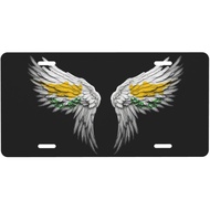 Cyprus Cypriot Flag Wings License Plate for Men Women Personalized Decorative Car Front Back Cover N