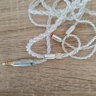 Nicheck SPC 3.5mm to 2pin 0.78 Silver Plated Copper Cable Crystal Audio Cable IEM Earphone