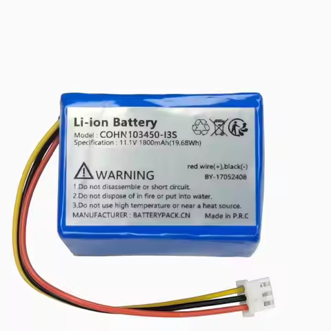 103450-I3S 11.1v 1800mAh 19.68Wh Rechargeable Lithium Battery Pack for Infusion Pump