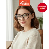 Set of 3/2/1 Piece Sets Women's Y2K Fashion Plastic Geometric Frame Spectacles For School Reading De