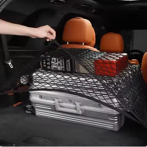 For Lixiang L6 L7 L8 L9 Car Rear Cargo Net Adjustable Elastic Mesh Storage Organizer Large Capacity 
