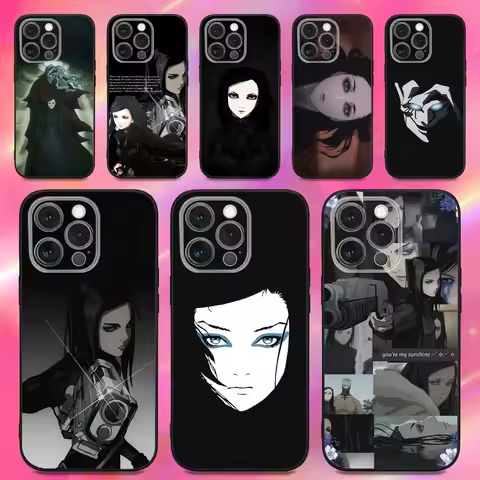 Anime E-ergo P-Proxy Phone Case For iPhone 16,15,14,13,12,11,Pro,Max,Plus,X,XS,XR,SE,8,7,Mini,Soft S