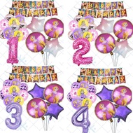 Cartoon Tangled Le Pei Rapunzel Balloon Background Wall Baby Birthday Party Decoration Kindergarten 