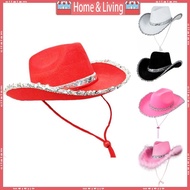 ci Cowgirl Party Hats Cowboy Hat Funny Cowgirl Cosplay Red Cowboy Hat Costume