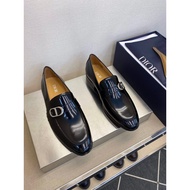 1: 1 Dior Dior 2025 Counter New Style DI Men's Shoes Genuine Leather Business Formal Leather Shoes M