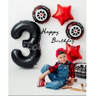 80cm Racing Number Balloon Package 7pcs