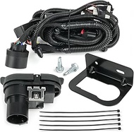 Outopakkle Rear Bumper Trailer Tow Wiring Connector Harness Kit for Ford F-150 2015-2020 with Parkin