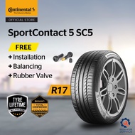Continental SportContact SC5 R17 245/45 MO 225/45 SSR * (with installation)