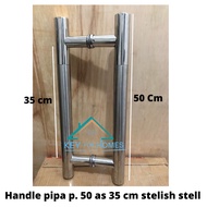 Pull Handle Stainles Stainless H Round Pipe i Glass Door H 50x35 Ss