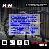 COD Cutting Sticker Sepeda FEDERAL Pussy Cat Stiker Pussycat MG 33 MTB BIKE 550 SX SET 16