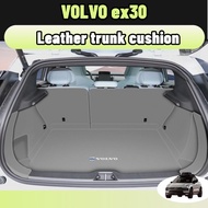 Volvo ex30 2024 Fully Enclosed Car Trunk Mat Tailgate Pad Interior Leather white/black/gray/Orange ﻿
