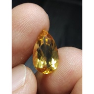 Golden Citrinenatural 13 x 8 x 5 mm 2.7 Ct Yellow Gold Amethyst Pear Cutting Code 1289