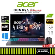 Acer Nitro 16S AN16S-61-R8G2 - AMD Ryzen AI 9 365 - GeForce RTX 5070Ti - 32GB RAM - 1TB SSS (2Yrs Ac