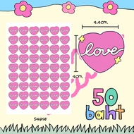 Parcel Box Sticker love A3 Size (54 Pcs/1 Sheet)