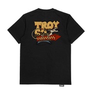 HITAM Troy Company Tshirt Black Rocket Coyote - Black Short Sleeve Mens T-shirt