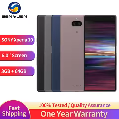 Sony Xperia 10 I3113 I4113 Android Smartphone 4G LTE 6.0" Octa Core 3GB RAM 64GB ROM 13MP+5MP Camera