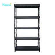 footful Space-Saving L-Shaped Corner Shelf Easy Assembly Multi-Layer Metal Rack Reinforced Shelves H