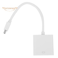 For  Air Pro iMac Mac Mini Thunderbolt Mini DisplayPort Display Port Mini DP To VGA Cable Adapter 1080P(white)