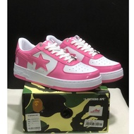 A Bathing Ape (BAPE) STA  AF1 Men's and Women's low cut fashionable board shoes Sneakers