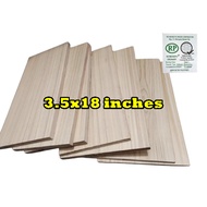 3.5x18 INCHES ordinary / marine plywood / plyboard replacement board for shelving storage rack rak