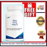 [FREE GIFT] LAC Zinc 15mg Plus C (100 Tablets)-NEW / GNC Zinc 30mg (OLD)-DISCONTINUED