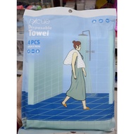 Excue Disposable Bath Towel | Highly Absorbent | Soft & Hygienic | Single Use Bath Towel