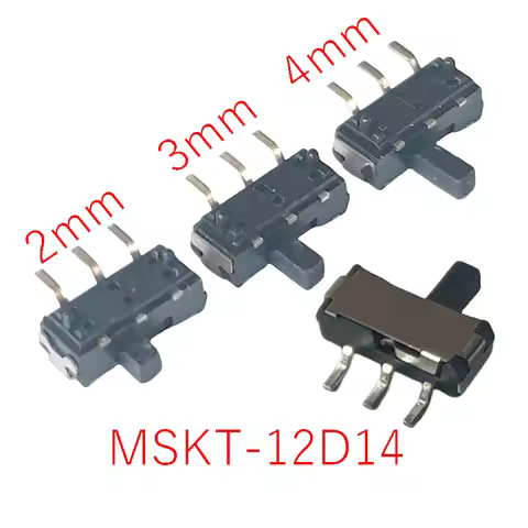 PER 20PCS,3Pin Mini Slide Switch,2Position Micro Toggle Switch 1P2T,3.5* 9mm H=2.0/3.0/4.0mm,Miniatu