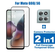 2 in 1 For Moto G66j 5G Tempered Glass For Motorola Moto G66y G06 G86 G15 G67 G57 Power G56 G85 G04S