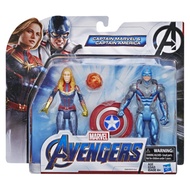 Marvel Avengers Captain Marvel & Captain America 2-Pack Figure