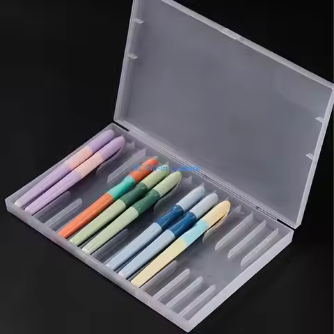 G8TA Fountain Pen Display Case 12 Slots Fountain Pen Organizers Box Light Weight Pen Storage Box Off
