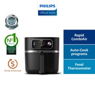 PHILIPS 7000 Series 22-in-1 Airfryer Combi XXL Connected - HD9880/90, Integrated Thermometer, Roast 