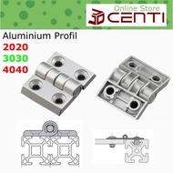 Engsel Pintu Hinge Aluminium Profile 2020 3030 4040 20 30 40 mm Profi