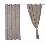 Changdee eco Printed Window Curtain A72035RR 2WD Size 150x160 Cm. Beige Good Quality Products*