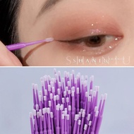 [F]100 Pcs Makeup Cotton Swab, Makeup Remover Cotton Swab, Nano Cotton Swab Cleaning Stick, Eyelash 