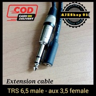 Extension cable jack trs akai stereo 6,5 male to jack 3,5 female - 2 METER
