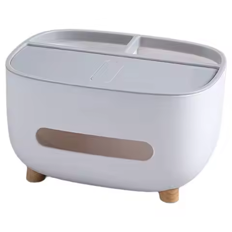 Ecoco Multifunctional Paper Towel Box, Napkin Holder, Remote Control, Storage Desk, Office Home Furn