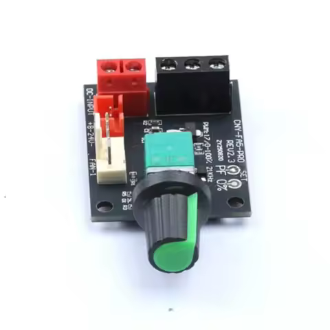 High-Power DC 8-24V PWM Speed Controller 5A Brushless Motor Driver 12V 24V Precision RPM Adjustment 