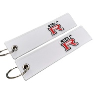 NISSAN GTR Car Logo Keytag - JDM Style Keychain for Keys, ID Cards, and Badges - Fits Popular Models