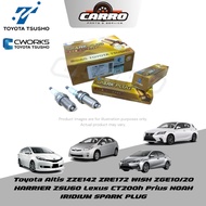 Toyota Tsusho Altis ZRE172 ZZE142 Wish ZGE20 Lexus CT200h Harrier ZSU60 Prius Iridium Spark Plug